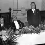 Foto do banquete em homenagem à Cásper Líbero - 12