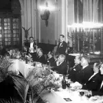 Foto do banquete em homenagem à Cásper Líbero - 7
