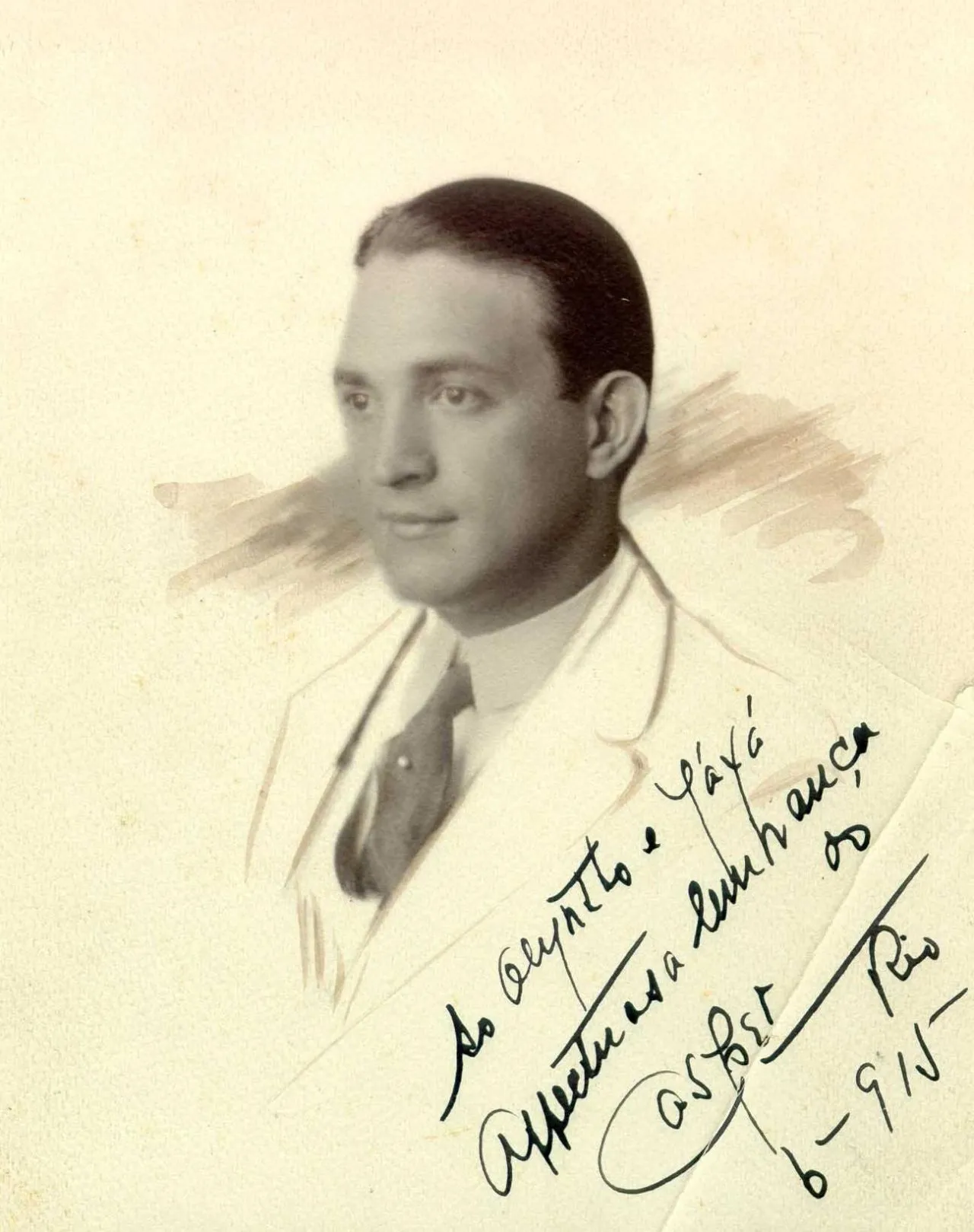 Foto do Cásper Líbero com a sua assinatura