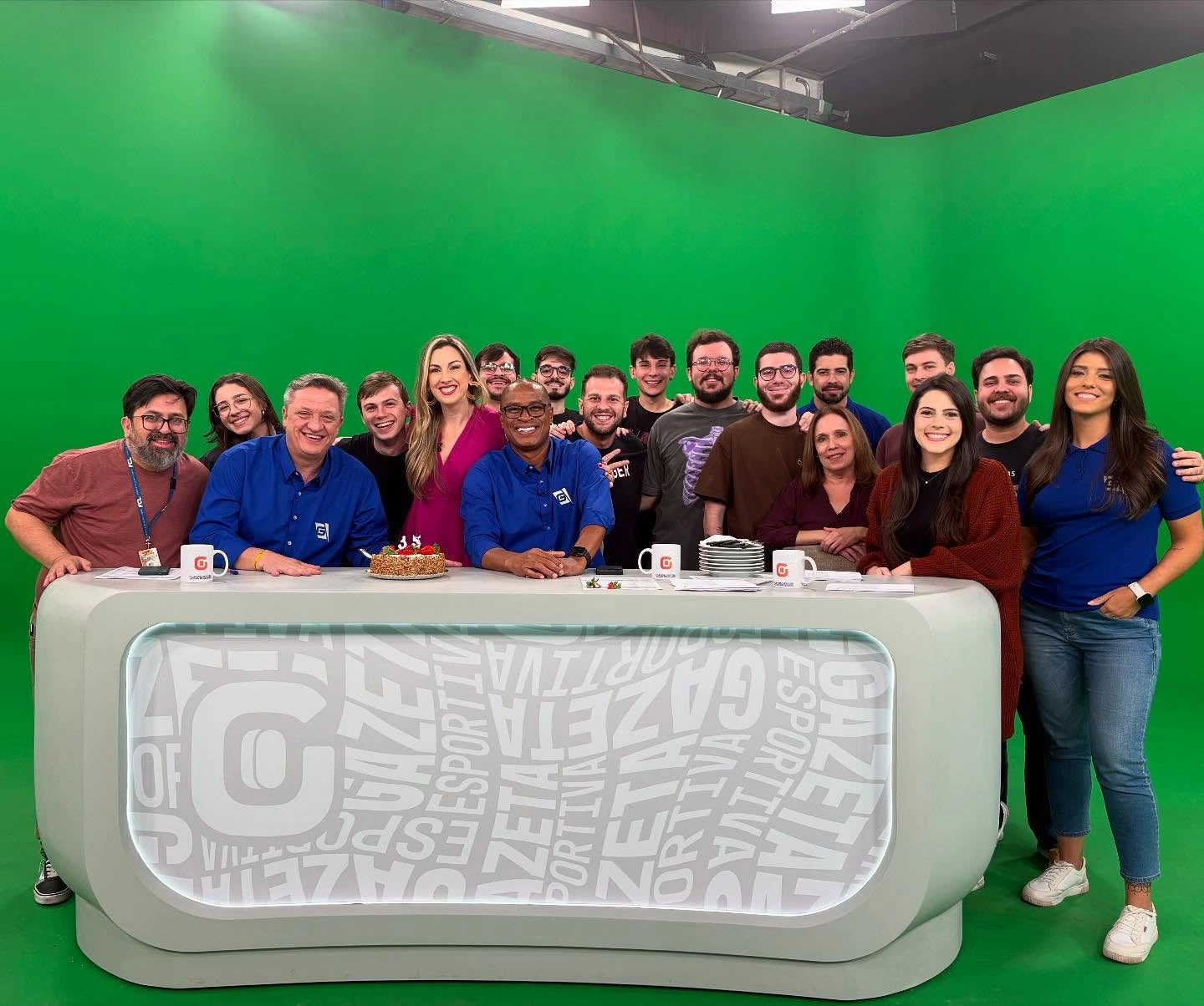 Foto da equipe da Gazeta Esportiva