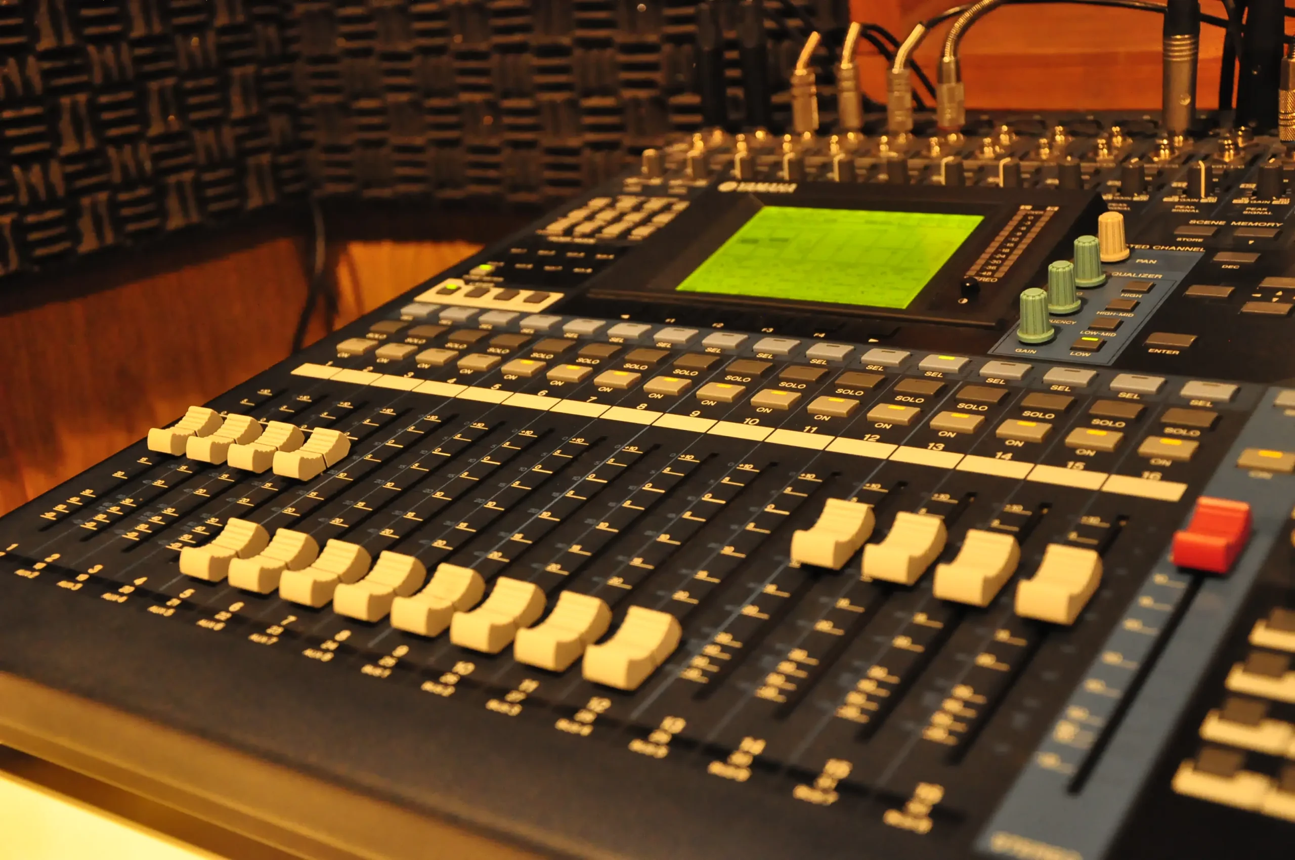 Foto do equipamento de som