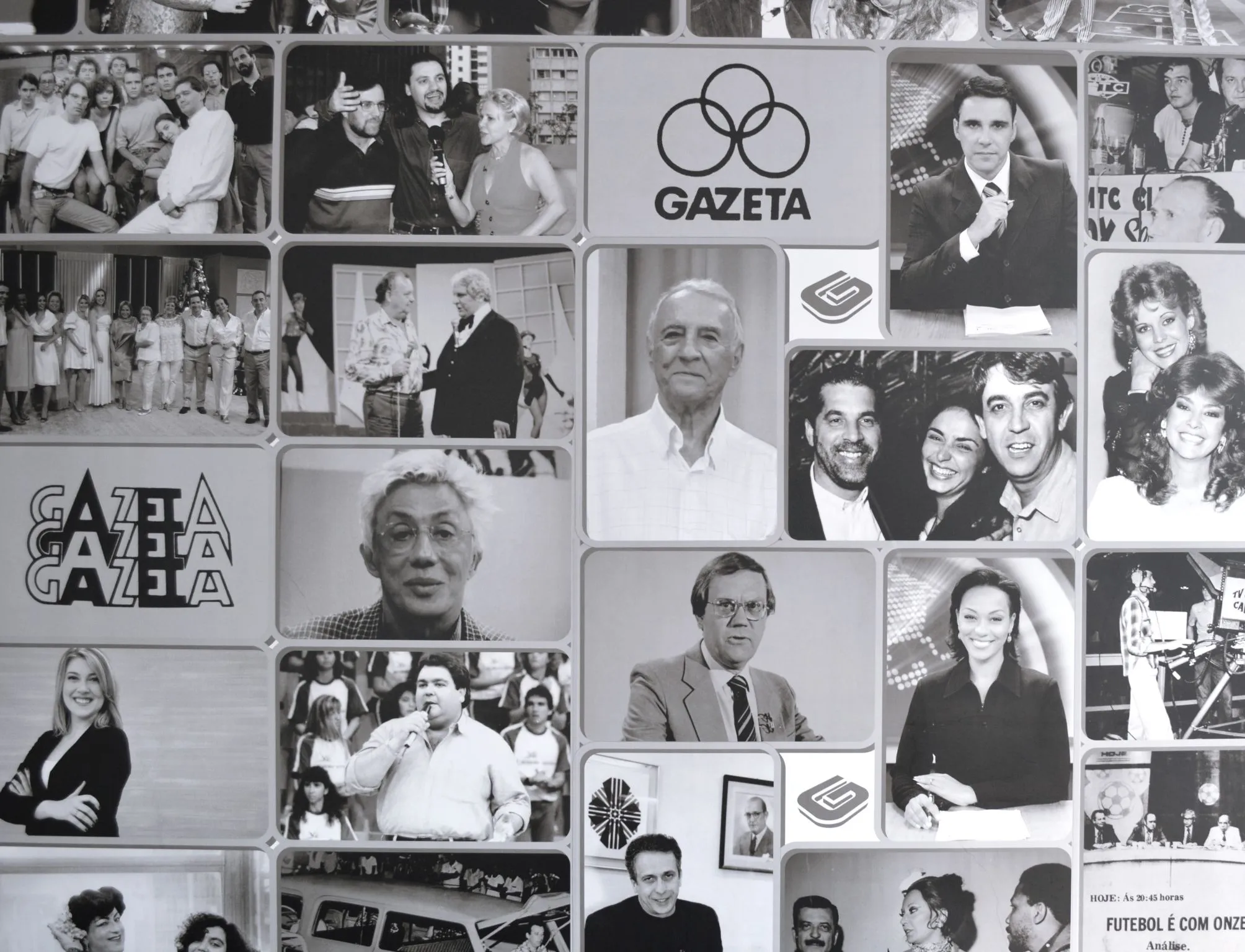Imagem do mural da TV Gazeta